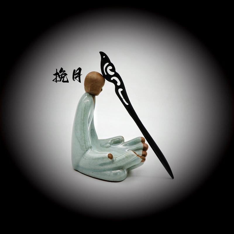 Painted Wooden Hair Stick