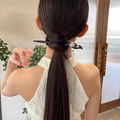 Painted Wooden Hair Stick
