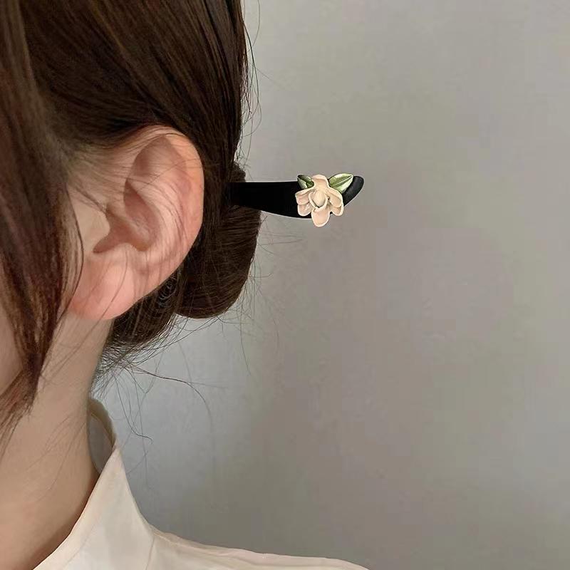 Painted Wooden Hair Stick
