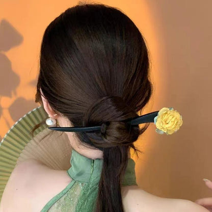 Painted Wooden Hair Stick