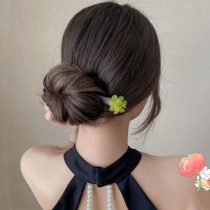 Painted Wooden Hair Stick