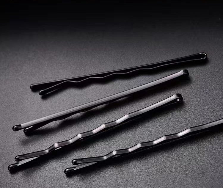 Premium Black Bobby Pins – Extra Thick & Strong Hairpins for Updos, Flyaways, and Daily Use