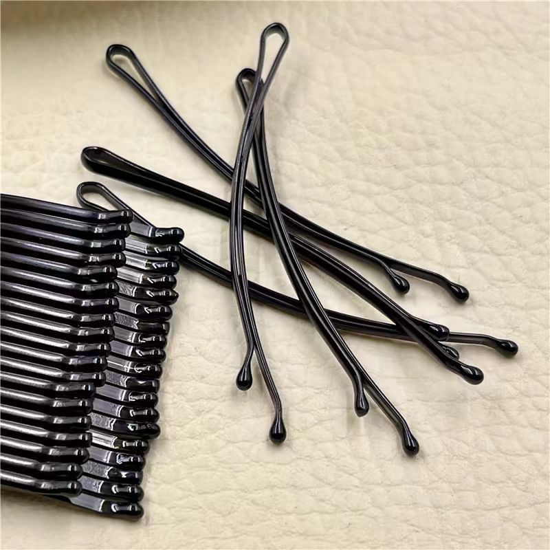 Premium Black Bobby Pins – Extra Thick & Strong Hairpins for Updos, Flyaways, and Daily Use