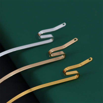 Bastoncino per capelli in metallo a serpente | Forcina fai da te grezza e spilla per chignon moderno | 3 bastoncini per capelli