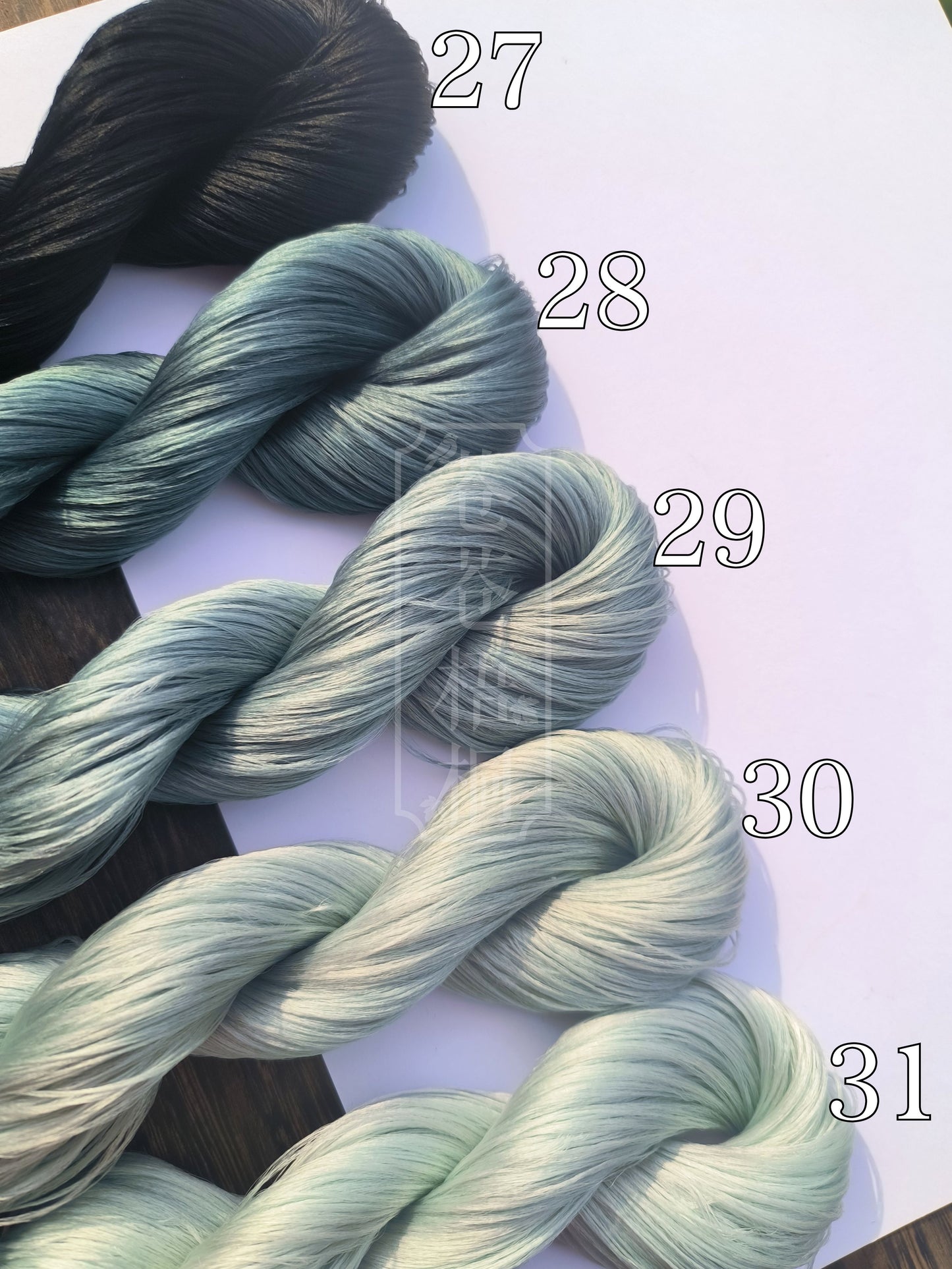 20g 5A Raw Silk Mulberry Silk Thread(%Grey) - For Ronghua, Wigs