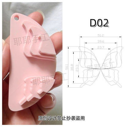 Butterfly Wire Form Templates - Multi Size Molds for Ronghua - D01-D18