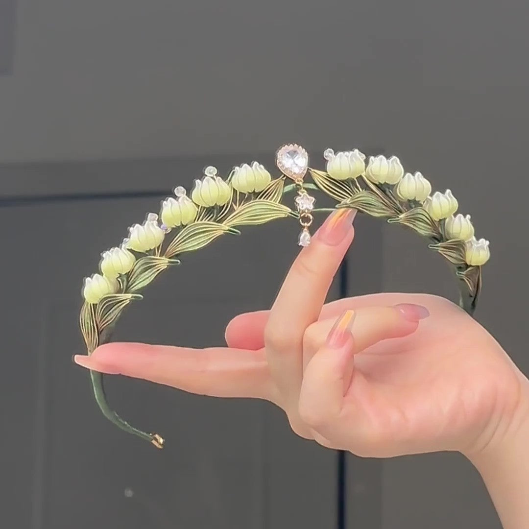 Tiare Princesse Mugue artisanale - Couronne florale Chanhua artisanale