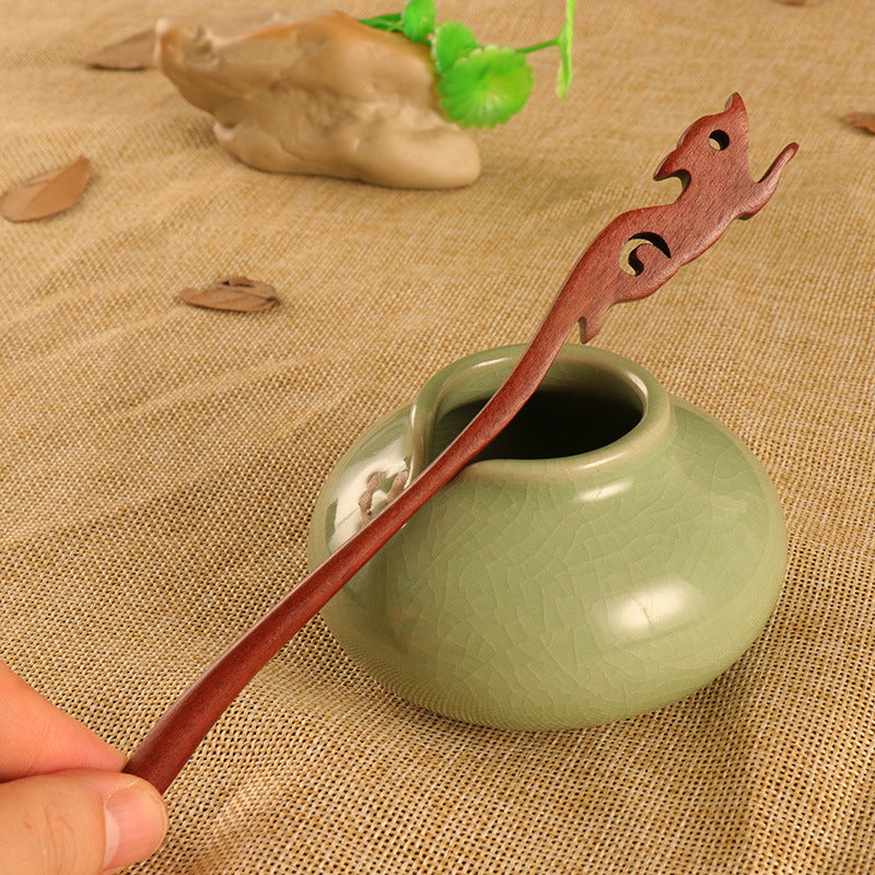 PF076 - 17cm Red Sandalwood Hair Sticks - Wholesale