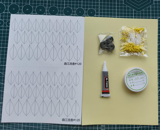 Laurel Chanhua Materials Flowers DIY Kit - Include Detailed Video Tutorial