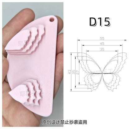 Butterfly Wire Form Templates - Multi Size Molds for Ronghua - D01-D18