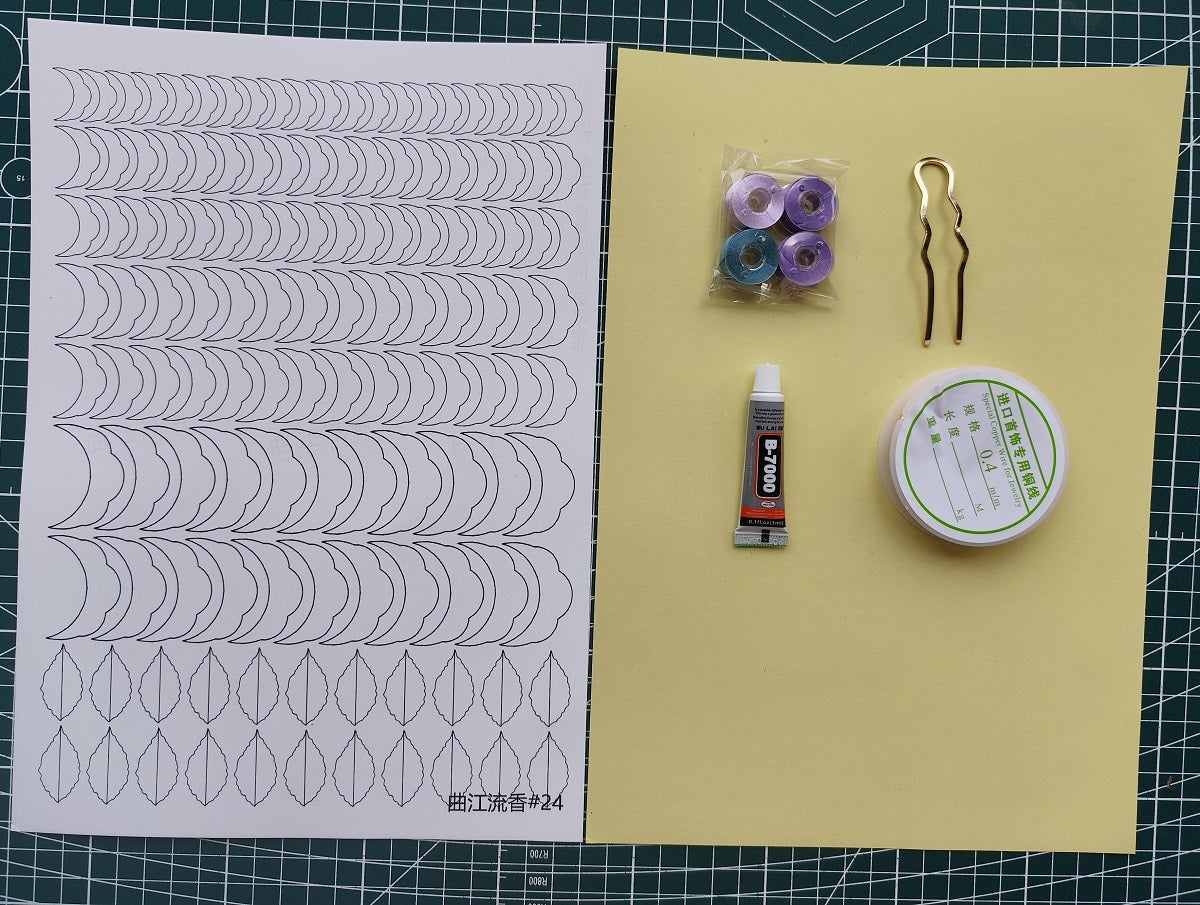 Kit Fai da Te Fiore di Glicine Fermaglio Chanhua - Include un Video Tutorial Dettagliato