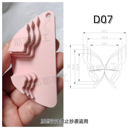 Butterfly Wire Form Templates - Multi Size Molds for Ronghua - D01-D18