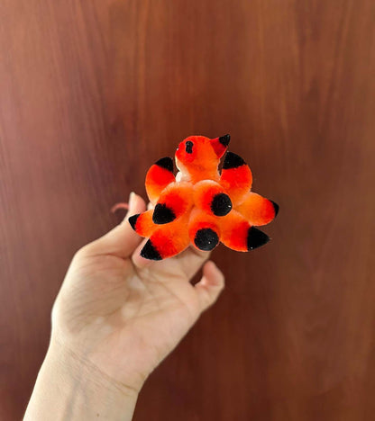Fox Bespoke Hairpin-Fermaglio per Capelli di Seta Rosso (Ronghua)