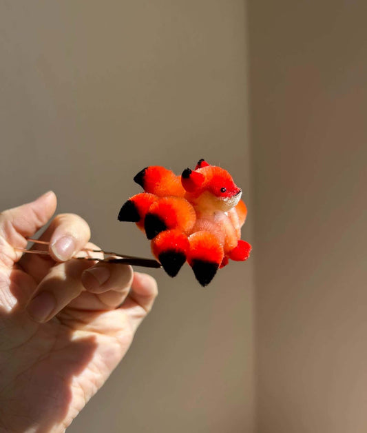 Forcina per capelli Fox Bespoke - Forcina in seta rossa (Ronghua)