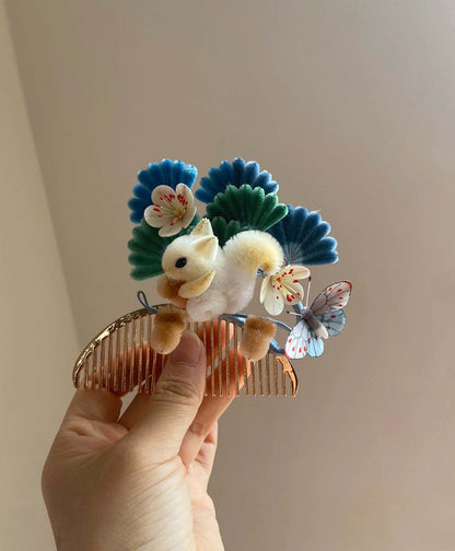 Fermaglio per capelli su misura Scoiattolo - Fermaglio per capelli in seta (Ronghua)