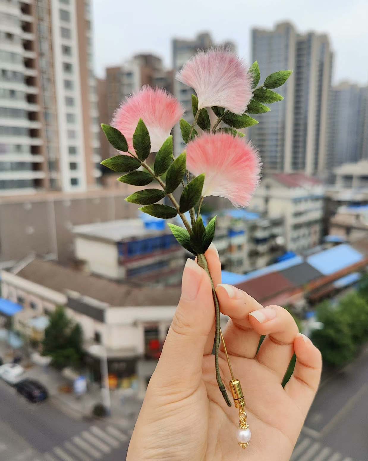 Corsage sur mesure en Albizia - Corsage en soie (Ronghua)