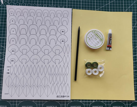 Kit fai da te per forcina Chanhua con gardenia - Include tutorial video dettagliato