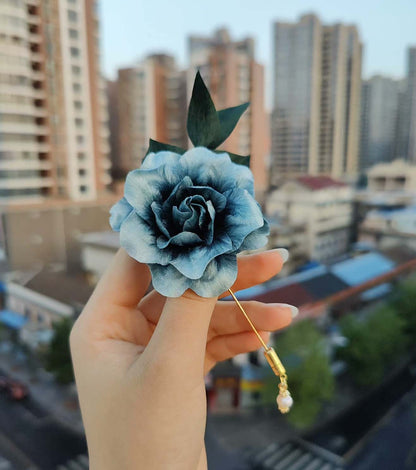 Corsage Gardenia sur Mesure-Corsage en Soie (Ronghua)