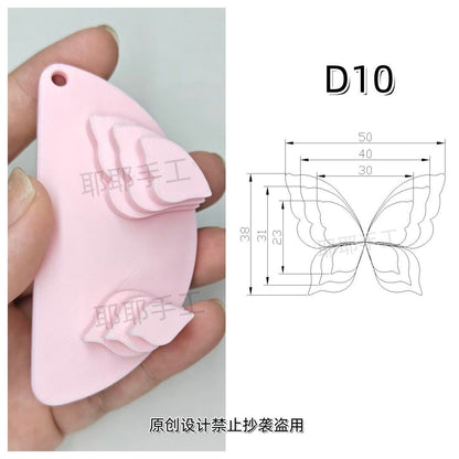 Butterfly Wire Form Templates - Multi Size Molds for Ronghua - D01-D18