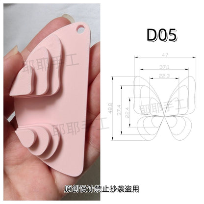 Butterfly Wire Form Templates - Multi Size Molds for Ronghua - D01-D18