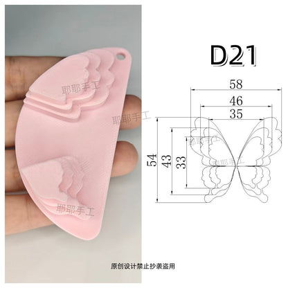 Butterfly Wire Form Templates - Multi Size Molds for Ronghua - D19-D28