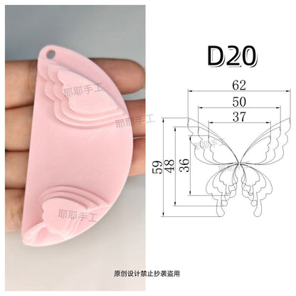 Butterfly Wire Form Templates - Multi Size Molds for Ronghua - D19-D28