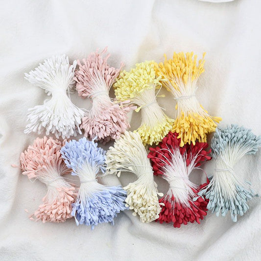 Flat-Head Malt Matte Stamens Flower Heart 3mm(扁头麦芽亚光)