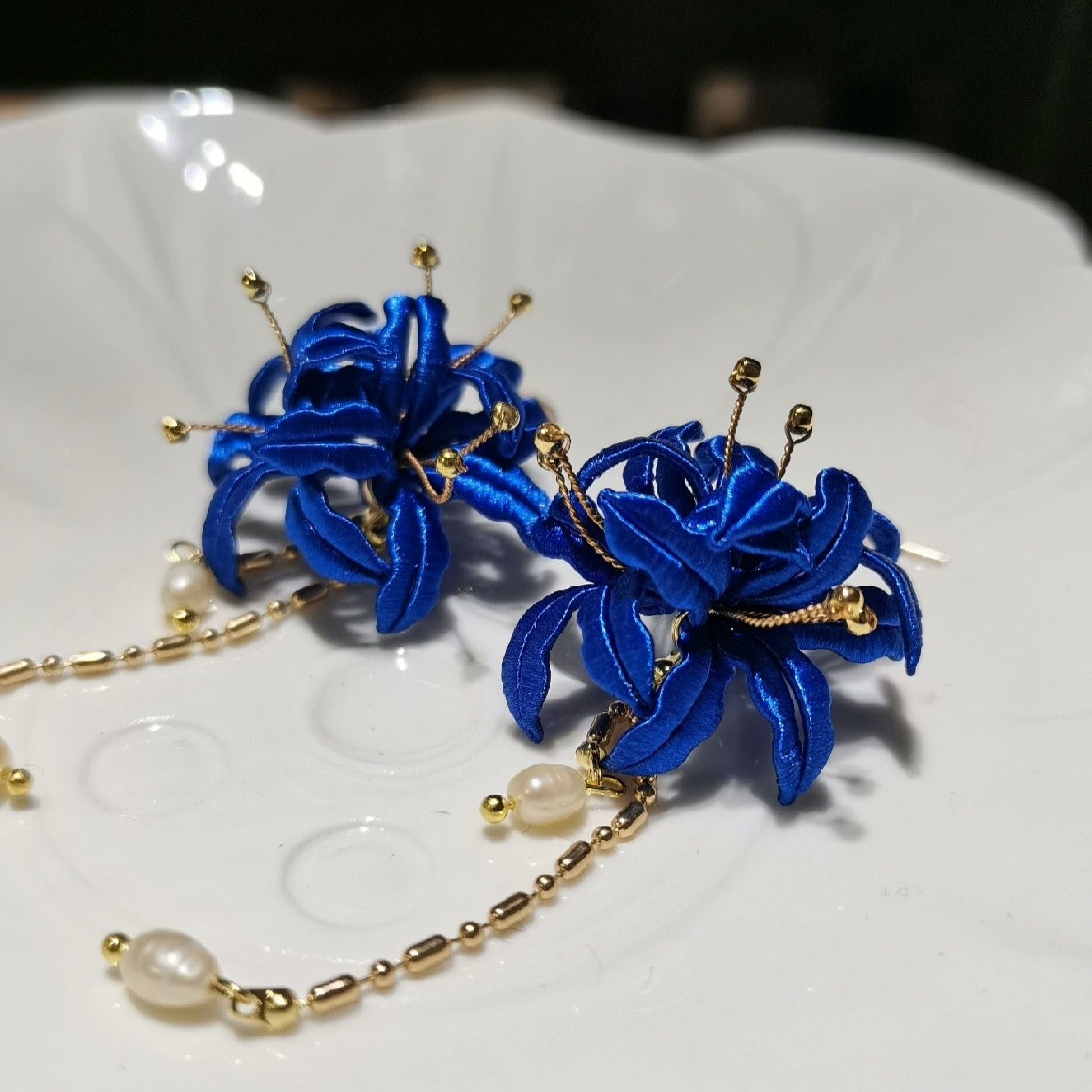 spider lily earrings Spider Lily Bespoke Earrings
