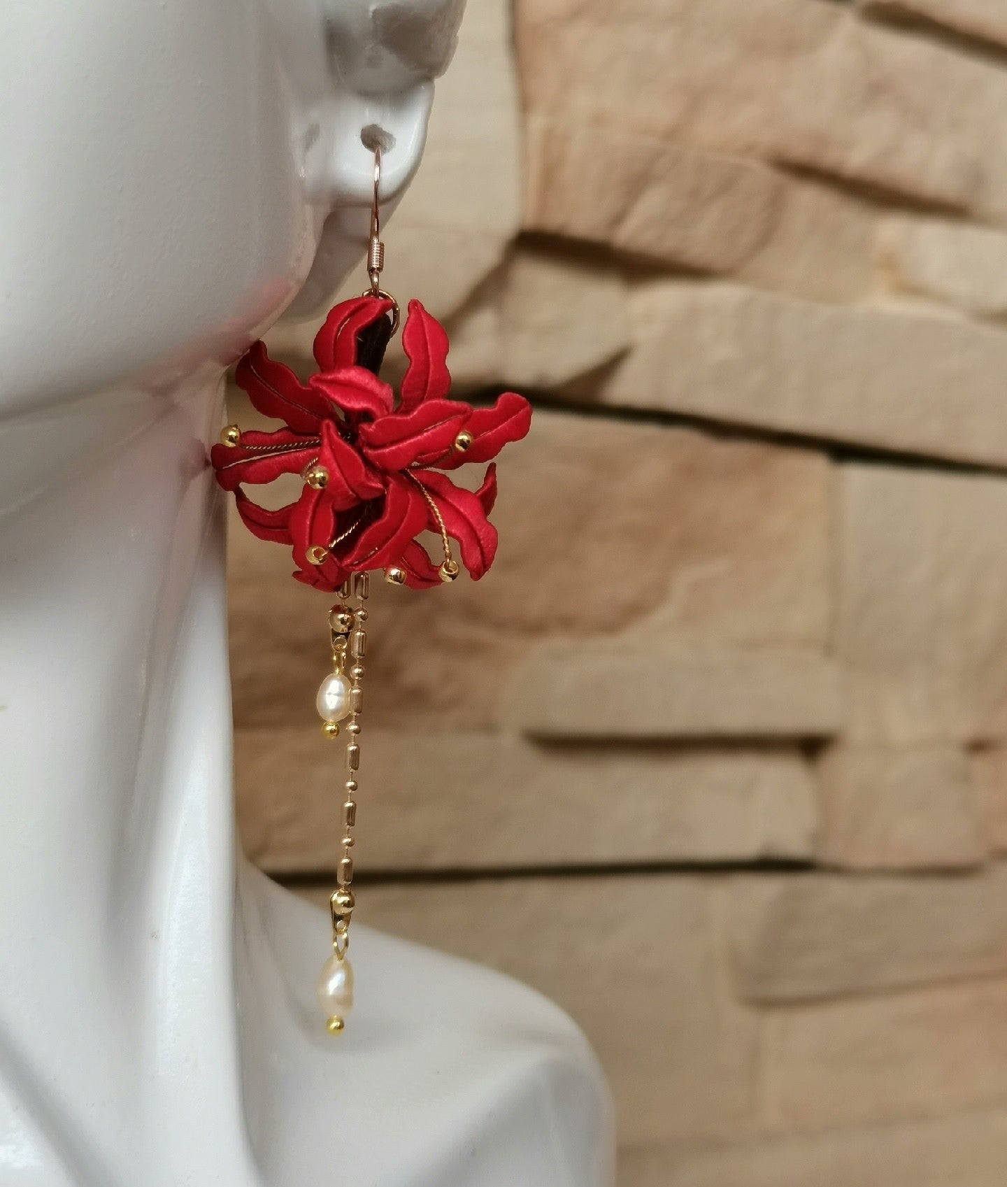 spider lily earrings Spider Lily Bespoke Earrings