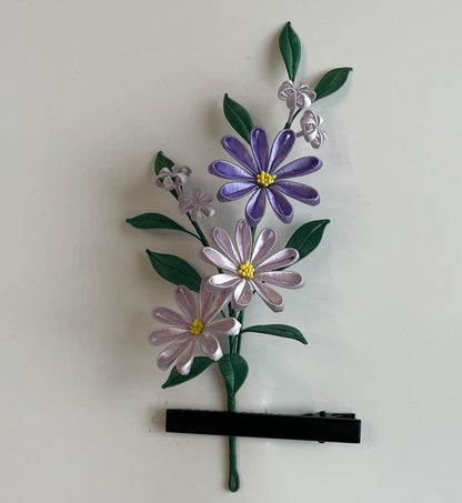 Little Daisy Bespoke Hair Clip - Silk Hair Clip(Chanhua)