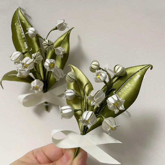 Corsage Su Misura Orchidea Bell - Corsage di Seta (Chanhua)