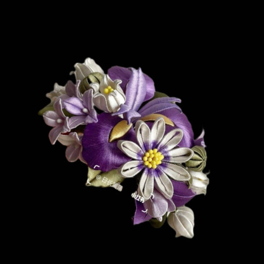 Bouquet da polso su misura - Fiore da polso in seta (Chanhua)