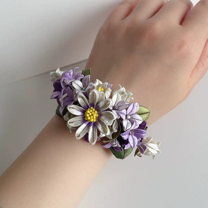 Fleur de poignet sur mesure en soie (Chanhua)