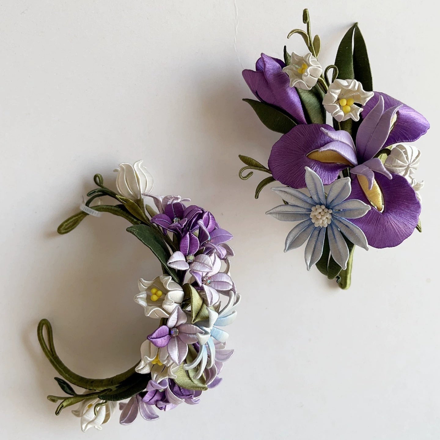 Fleur de poignet sur mesure en soie (Chanhua)