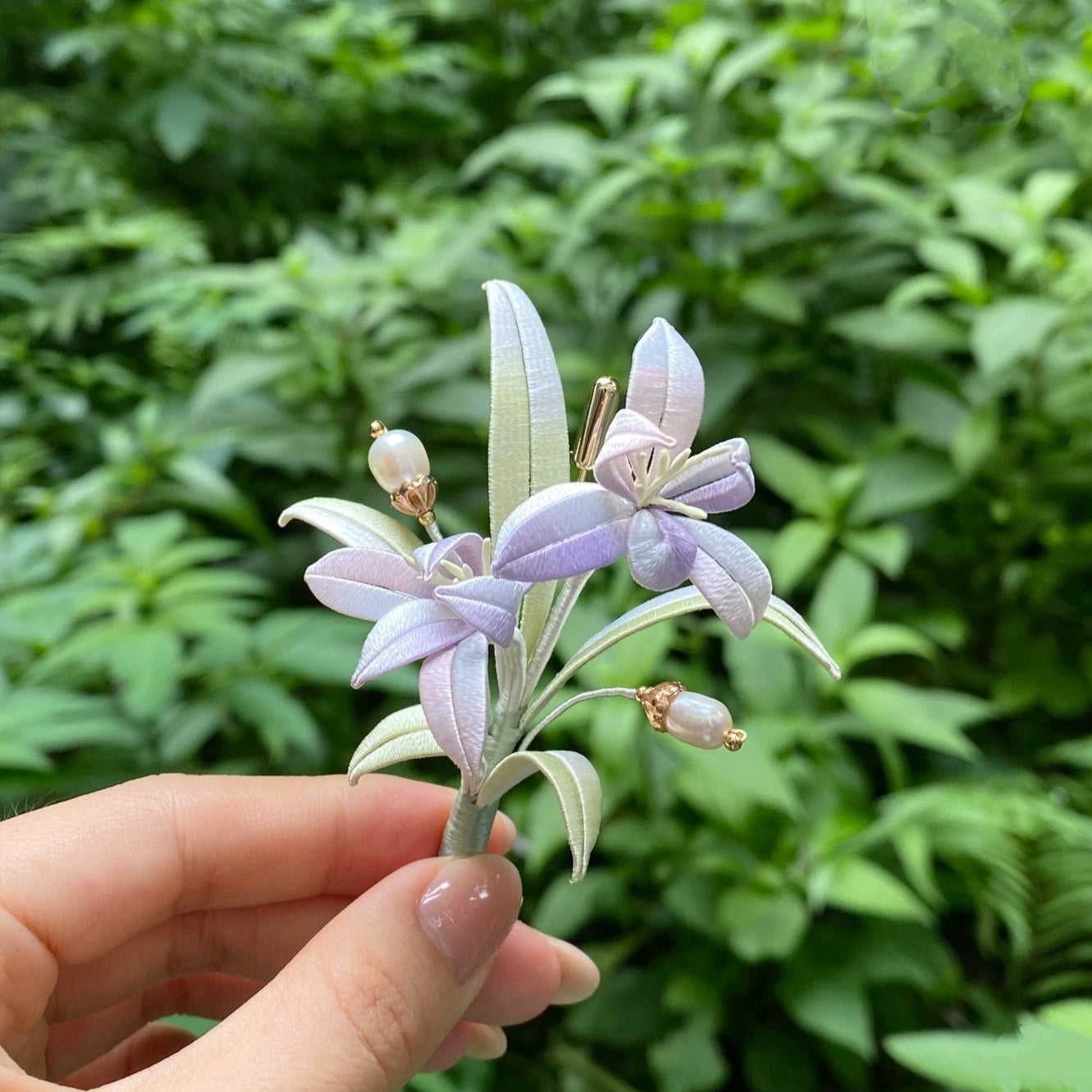 Spilla Bespoke Orchidea - Spilla di Seta(Chanhua)