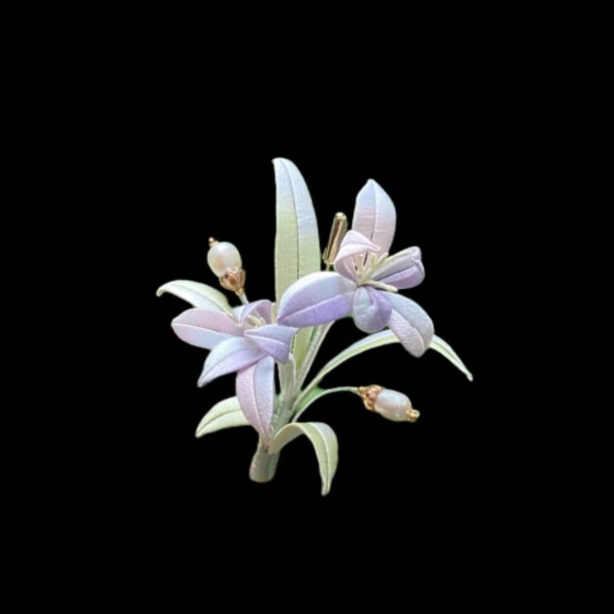 Spilla Bespoke Orchidea - Spilla di Seta(Chanhua)