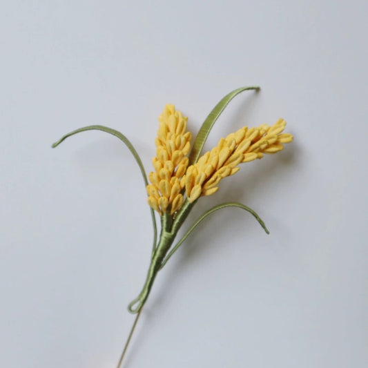 Spilla personalizzata Spighe di grano - Spilla in seta (Chanhua)