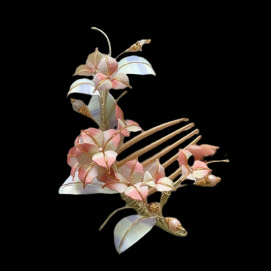 Fermaglio per capelli su misura Bougainvillea - Fermaglio per capelli in seta (Chanhua)