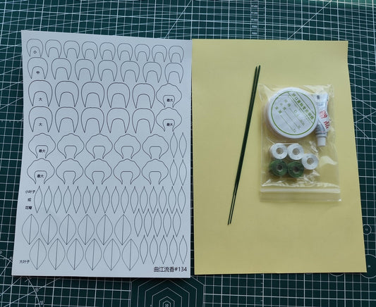 Gardenia Chanhua Materiali Fiori Kit fai da te - Include video tutorial dettagliato