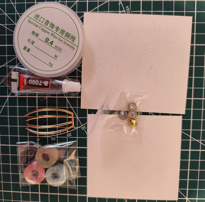 Huadie Hairpin Chanhua Materials Flowers DIY Kit - Include Detailed Video Tutorial