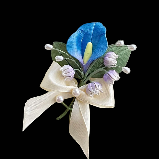 Spilla artigianale Calla Chanhua - Elegante gioiello artigianale