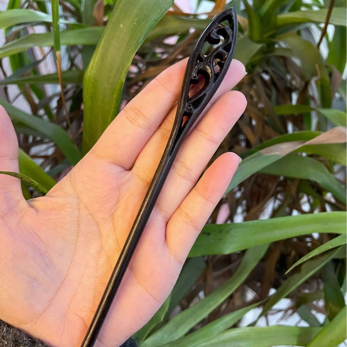 PF141 - 18cm African Blackwood Hair Sticks - Wholesale