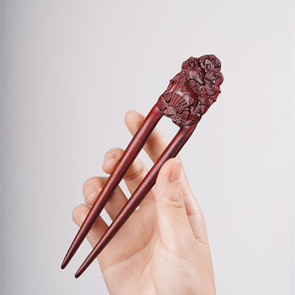 PF143 - Intricate Wooden Hair Sticks - Wholesale