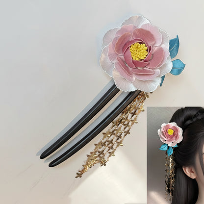 Peony Hairpin Chanhua Materials Flowers DIY Kit - Include Detailed Video Tutorial