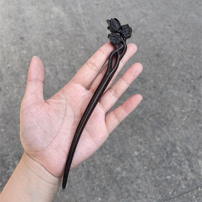 PF141 - 18cm African Blackwood Hair Sticks - Wholesale