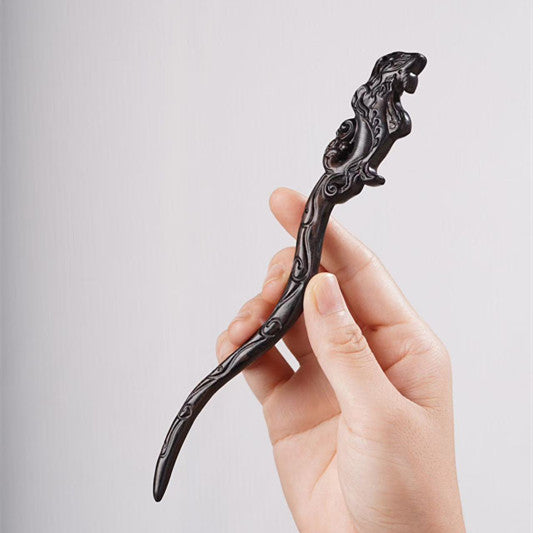 PF143 - Intricate Wooden Hair Sticks - Wholesale