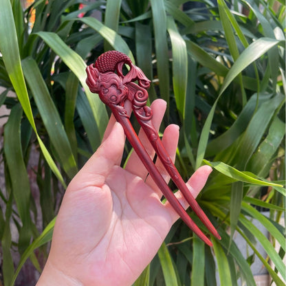 PF143 - Intricate Wooden Hair Sticks - Wholesale