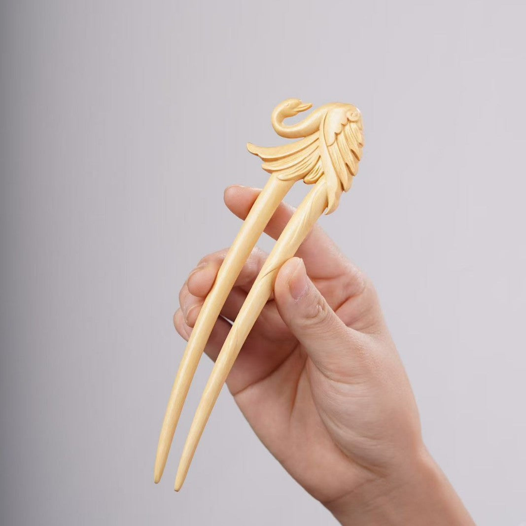 PF143 - Intricate Wooden Hair Sticks - Wholesale