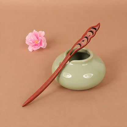 PF086 - 18cm African Padauk Hair Sticks - Wholesale