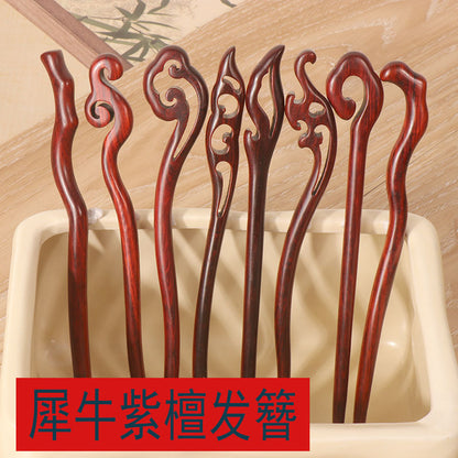 PF109 - 18cm Rosewood Hair Sticks - Wholesale